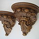  Carved wall console shelf Rococo. Interior elements. Carved decor. My Livemaster. Фото №6
