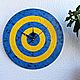 Wall clock Blue and yellow circles. Watch. Clocks for Home (Julia). Online shopping on My Livemaster.  Фото №2