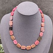 Работы для детей, handmade. Livemaster - original item Natural Pink Zoisite/Tulit Beads. Handmade.