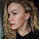 Серьги ручной работы. Серьги классические. Lyubov_vokrug. Интернет-магазин Ярмарка Мастеров.  Фото №2