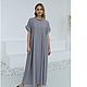Летнее длинное платье серого цвета в стиле бохо все размеры. Платья. Boho chic. Интернет-магазин Ярмарка Мастеров.  Фото №2