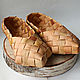 Order Sandals with a heel of bark 'Berestycki'. Mochalka.. Livemaster. . National shoes Фото №3