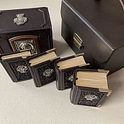 Сувениры и подарки handmade. Livemaster - original item Set in a suitcase with a key (gift leather books). Handmade.