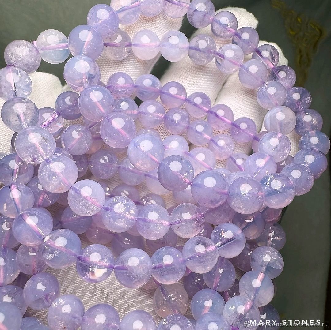 Лавандовая луна, РЕДКИЙ лавандовый лунный кварц, 6-10 мм в интернет ...