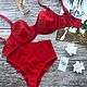 Базовый комплект нижнего белья из сеточки. Комплекты белья. LoveStory Lingerie. Ярмарка Мастеров.  Фото №4