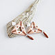 Pink Triangular Beaded Earrings. Earrings. Handmade by Svetlana Sin. My Livemaster. Фото №5