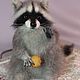 felt toy: Raccoon 'Cupcake'. Felted Toy. Anna Petinati- Live toys handmade. Online shopping on My Livemaster.  Фото №2