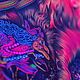 Флуоресцентное полотно 3D "Лукоморье". Ритуальная атрибутика. fractalika. Ярмарка Мастеров.  Фото №6