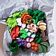 Игровой набор из фетра для приготовления салатиков. Кукольная еда. Лидия Куклина (kuklina-lidiya). Интернет-магазин Ярмарка Мастеров.  Фото №2