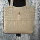 Knitted linen bag.Sountry, Classic Bag, Abakan,  Фото №1