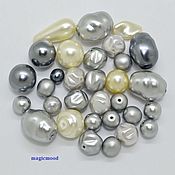 Материалы для творчества handmade. Livemaster - original item 20 gr Czech beads Mix 131 Grey 0080 Preciosa beads. Handmade.