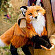 Red Fox. Author toy. Fox Red. Stuffed Toys. Laetta Art. Online shopping on My Livemaster.  Фото №2