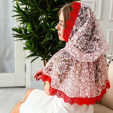 Капор. Донской платок (гипюр)– купить в интернет-магазине, цена, заказ online