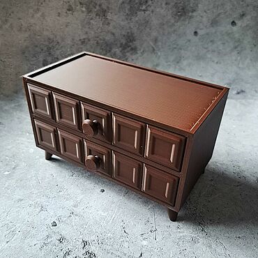 Для дома и интерьера ручной работы. Ярмарка Мастеров - ручная работа Мини-комод, органайзер для хранения украшений, косметики. Handmade.