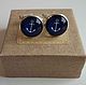 Cufflinks silver Anchor, Cuff Links, Moscow,  Фото №1
