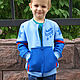 Order Blue hoodie for boy Airplane, children's hoodie with zipper. Lara (EnigmaStyle). Livemaster. . Sweatshirts and hoodies Фото №3