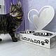 Cat bowl made of steel a gift to the cat, Pet Bowl, Krasnodar,  Фото №1