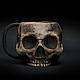 Skull mug (with firing effect) Skull Ceramic Mug, Mugs and cups, St. Petersburg,  Фото №1