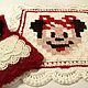 Order  children's crocheted cord Minnie mouse. knitted handmade rugs (kovrik-makrame). Livemaster. . Carpets Фото №3