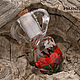 Red poppy - pendant jug bottle lampwork glass cork. Pendant. Branzuletka (Branzuletka). Online shopping on My Livemaster.  Фото №2