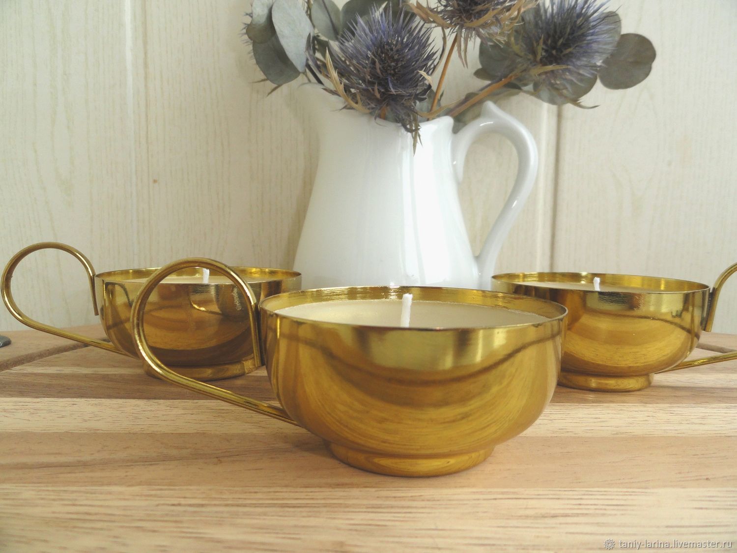 Винтаж: Латунный подсвечник свеча, Германия купить в интернет-магазине ...