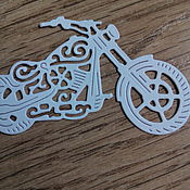 Материалы для творчества handmade. Livemaster - original item !Cutting scrapbooking motorbike-cardboard design. Handmade.