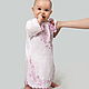 Baptismal set 'Ivanovo the line' with a Golden cross. Christening set. flax&lace. Online shopping on My Livemaster.  Фото №2