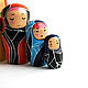 Order Souvenirs: Set of matryoshka dolls 5 places ' Abstract color'. vernikjulia. Livemaster. . Gift Boxes Фото №3