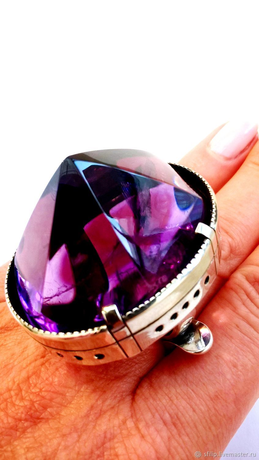 Кольцо Пурпур аметист,серебро 925 украшение купить в интернет-магазине ...