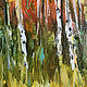 Order Birch trees, autumn landscape, autumn forest painting. myfoxyart (MyFoxyArt). Livemaster. . Pictures Фото №3