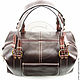 Womens leather handbag Eiffel tower brown. Classic Bag. Russian leather Guild. My Livemaster. Фото №4