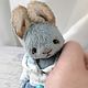 Тедди зверята: милый зайчик тедди миниатюрный teddy bunny. Тедди Зверята. LuckyBearsShop. Ярмарка Мастеров.  Фото №6