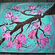 Oil painting the Edge where the Magnolia blooms, Pictures, Protvino,  Фото №1