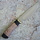 Knife 'Poloz-1' 95h18 birch bark. Knives. Artesaos e Fortuna. Online shopping on My Livemaster.  Фото №2