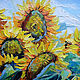 Oil painting Sunflower Morning. Pictures. Dubinina Ksenya. My Livemaster. Фото №4