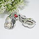 Order Bohemian Chic Pearl Coral Silver Earrings HC0037. Sunny Silver. Livemaster. . Earrings Фото №3