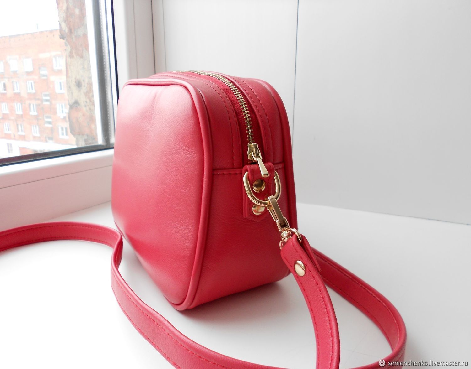 Сумка кросс-боди "Каролина", коралловая – заказать на Ярмарке Мастеров ...