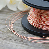 Материалы для творчества handmade. Livemaster - original item 0,6 mm copper wire. Handmade.