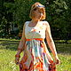 Летнее бохо-платье "Акварель"с авторским декором, Платья, Самара,  Фото №1