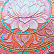Pintura 'Lotus perfection' en lienzo redondo. Pictures. real-mandala. My Livemaster. Фото №5