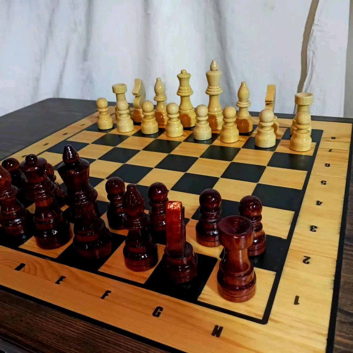 Шахматный стол купить в интернет-магазине Ярмарка Мастеров по цене ...