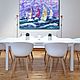 Sea winds. Sailboats on the waves Regatta Painting on canvas. Pictures. giftsalad. My Livemaster. Фото №4