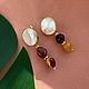 Серьги с яшмой мукаит. Серьги классические. Katerina Moroz accessories for you (katerinamoroz). Интернет-магазин Ярмарка Мастеров.  Фото №2