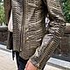 Order Medina Python leather jacket. exotiqpython. Livemaster. . Outerwear Jackets Фото №3