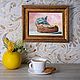 The picture with the cat and pancakes is so delicious! 15 by 20 cm. Pictures. Ulia Svetlaya (UliaSvetlaya). Online shopping on My Livemaster.  Фото №2
