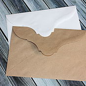 Материалы для творчества handmade. Livemaster - original item Envelope with scalloped flap. Handmade.