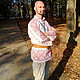Men's shirt Ivan. People\\\'s shirts. Fehustyle Northern Gods Magic (slavartel). My Livemaster. Фото №5