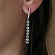 Order Earrings with labrador silver, labrador earrings, cubic zirconia earrings. Irina Moro. Livemaster. . Earrings Фото №3