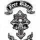 Biker large patch on the jacket /back Cross. Patches. shevronarmy. My Livemaster. Фото №4