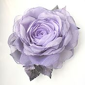Украшения handmade. Livemaster - original item Brooch flower fabric chiffon rose 